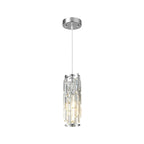 Vela mini crystal pendant light chrome 1-light