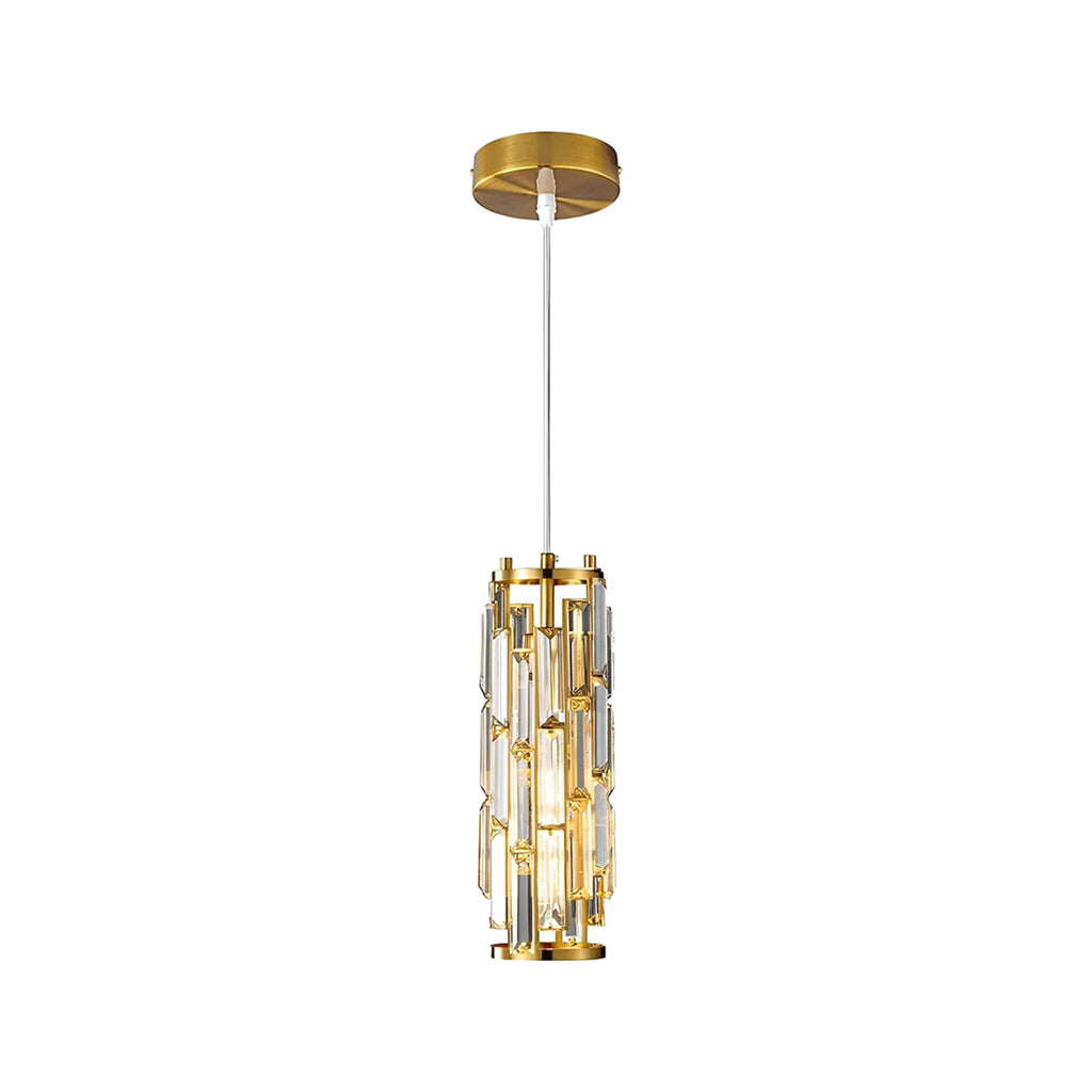 Vela mini crystal pendant light gold 1-light