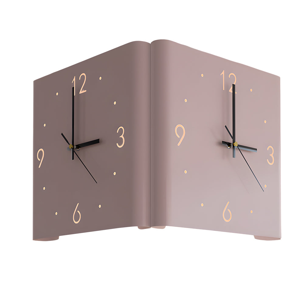 Tempo Backlit Wall Clock Lamp Modern Silent LED Clock Light with USB Charging