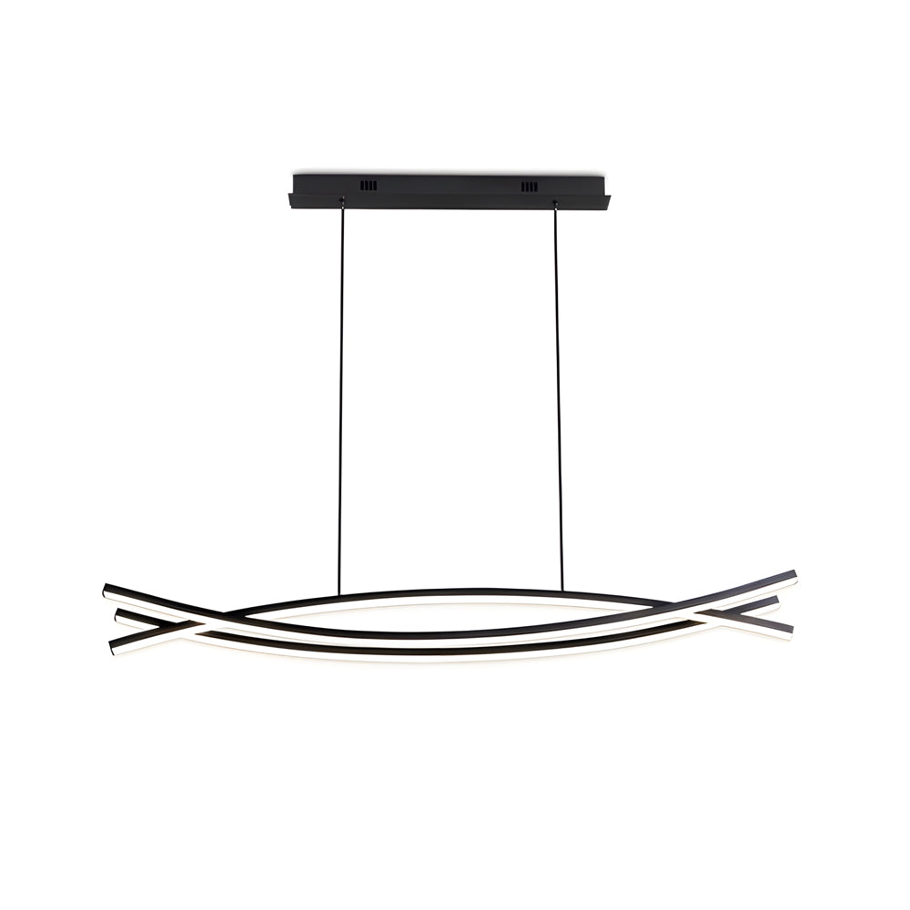 Marea Wavy LED Pendant Light Modern Aluminum Hanging Light for Dining Tables